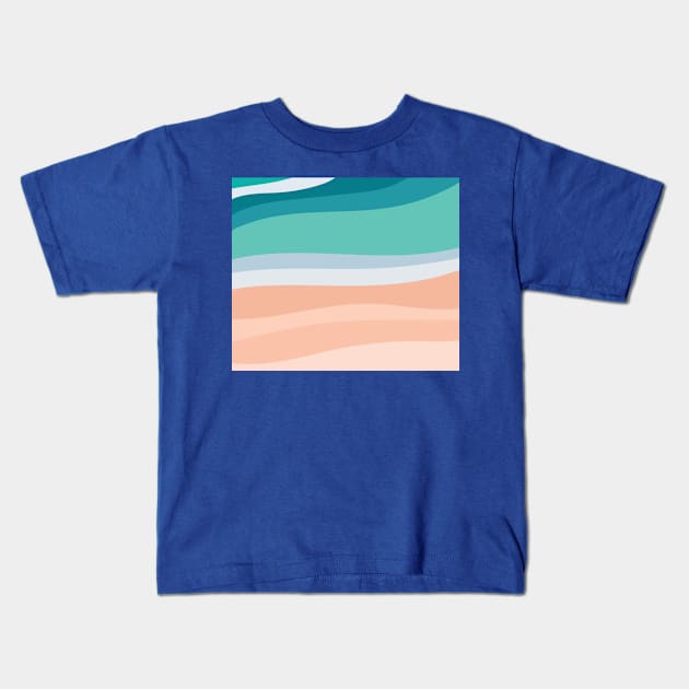 Pastel Beach Kids T-Shirt by nelloryn